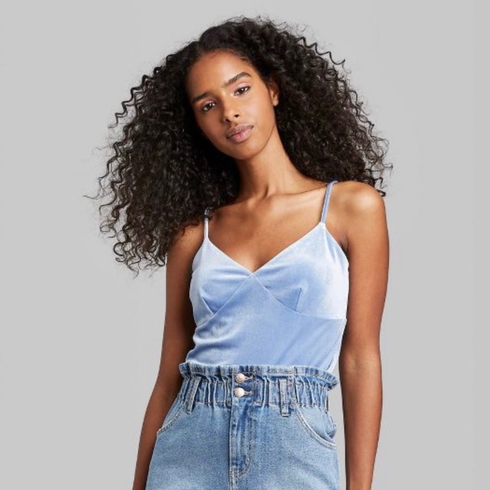 Women's V-Neck Cami Top - Wild Fable™ Blue